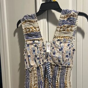 India Boutique Blue and White Dress